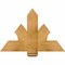 Ekena Millwork Redmond Rough Sawn Timber Gable Bracket, Western Red Cedar, 36"W x 24"H x 2"D x 6"F, 16/12 Pitch GBW036X24X0206RED00RWR - alternate 1